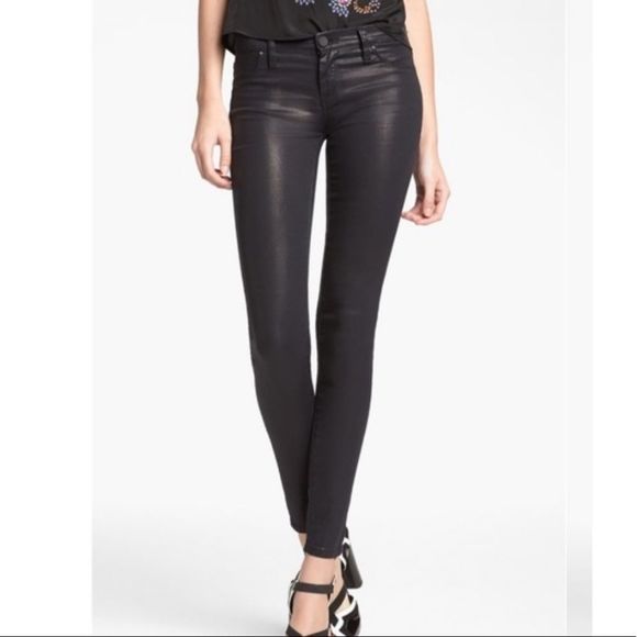 Blank NYC Spray On All Lacquered Up Skinny Black Jeans Size 27 - Picture 1 of 7
